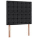 Pat cu saltea și LED Negru 100 x 200 cm Piele artificială - WALTI WALTI