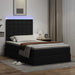 Pat cu saltea și LED Negru 120 x 190 cm Piele artificială - WALTI WALTI
