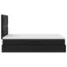 Pat cu lumini cu bandă LED cu headboard Negru 120 x 200 cm PVC - WALTI WALTI