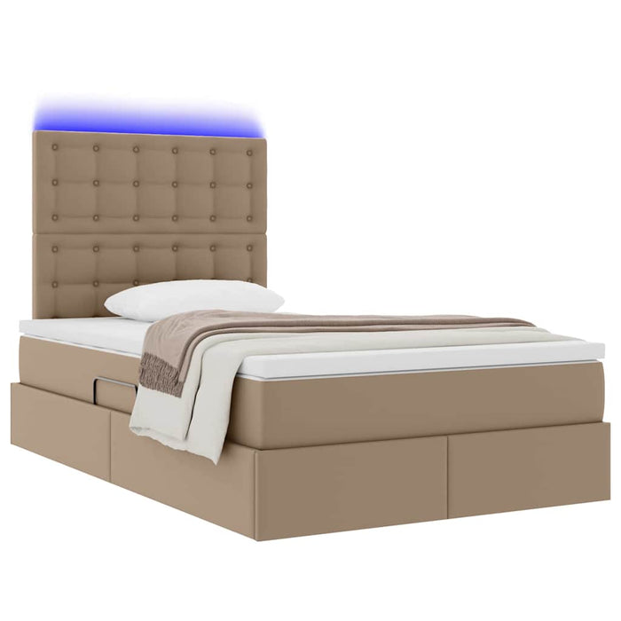 Pat cu lumini cu bandă LED Cappuccino 120 x 200 cm PVC - WALTI WALTI
