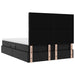 Pat cu lumini cu bandă LED cu headboard Negru 140 x 190 cm PVC - WALTI WALTI