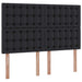 Pat cu lumini cu bandă LED cu headboard Negru 140 x 190 cm PVC - WALTI WALTI