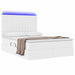 Pat cu lumini cu bandă LED Alb pur 140 x 190 cm PVC - WALTI WALTI
