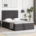 Pat cu lumini cu bandă LED cu headboard Gri 140 x 190 cm PVC - WALTI WALTI