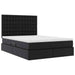 Pat cu lumini cu bandă LED cu headboard Negru 140 x 200 cm PVC - WALTI WALTI