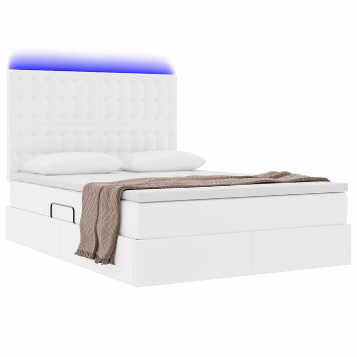 Pat cu lumini cu bandă LED Alb pur 140 x 200 cm PVC - WALTI WALTI