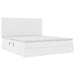 Pat cu saltea și LED Alb pur 160 x 200 cm Piele artificială - WALTI WALTI
