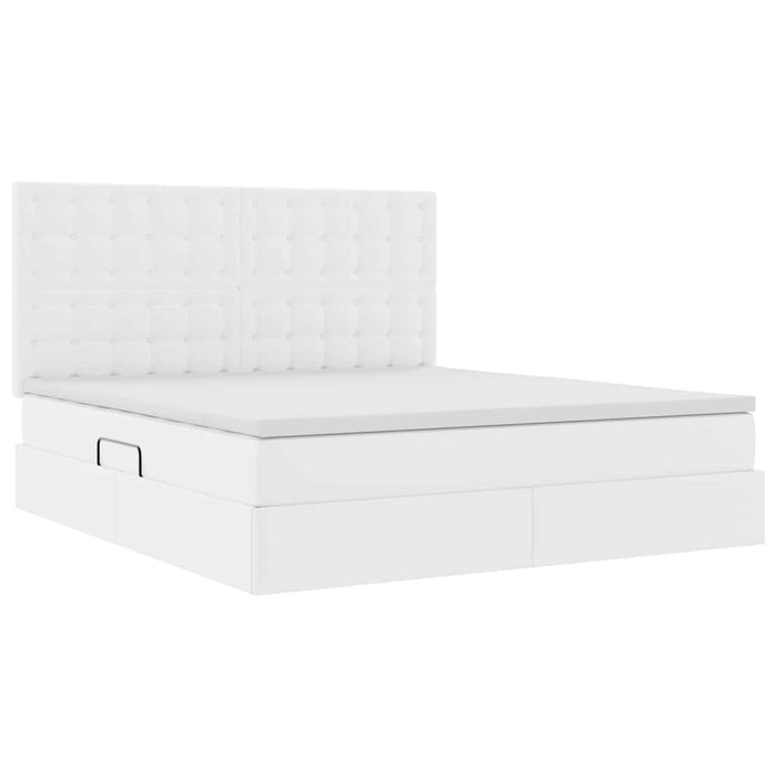 Pat cu lumini cu bandă LED Alb pur 180 x 200 cm PVC - WALTI WALTI