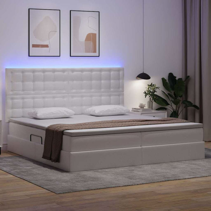 Pat cu lumini cu bandă LED Alb pur 200 x 200 cm PVC - WALTI WALTI