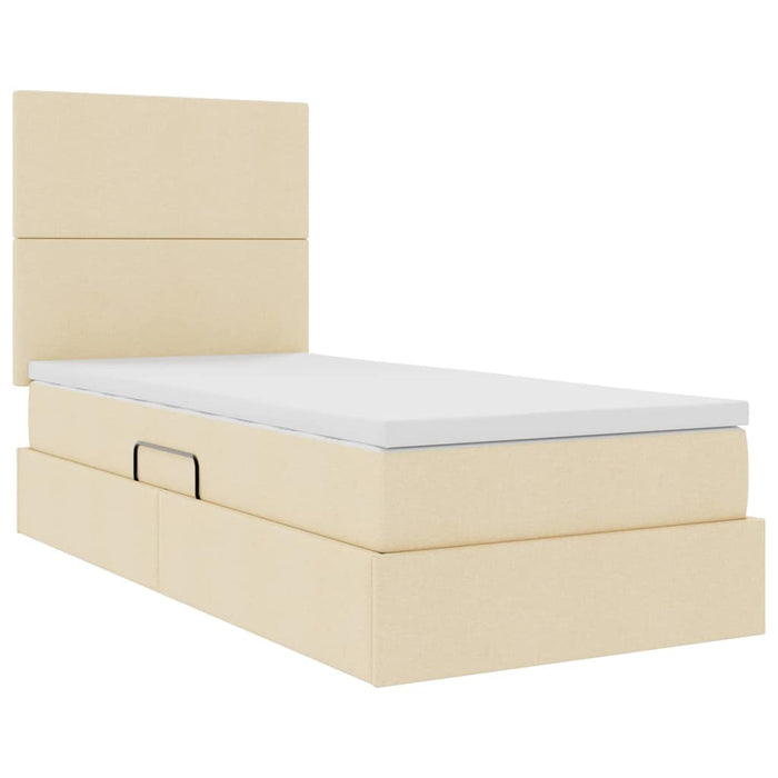Pat cu saltea și LED cu saltea Creme 90 x 190 cm Poliester - WALTI WALTI