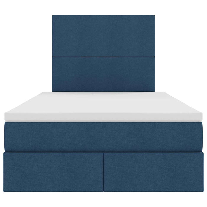 Pat cu lumini cu bandă LED albastru 120 x 200 cm țesătură - WALTI WALTI