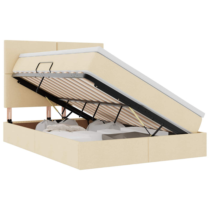 Pat cu saltea și LED cu saltea Creme 140 x 190 cm Poliester - WALTI WALTI