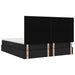 Pat cu lumini cu bandă LED Negru 180 x 200 cm țesătură - WALTI WALTI