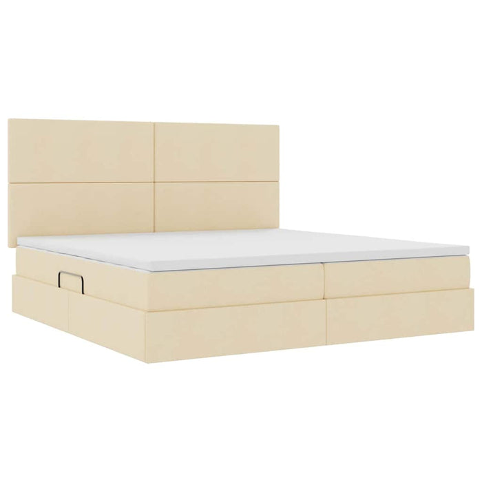 Pat cu saltea și LED cu saltea Creme 200 x 200 cm Poliester - WALTI WALTI