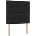 Pat cu saltea și LED cu saltea Negru 90 x 190 cm Poliester - WALTI WALTI