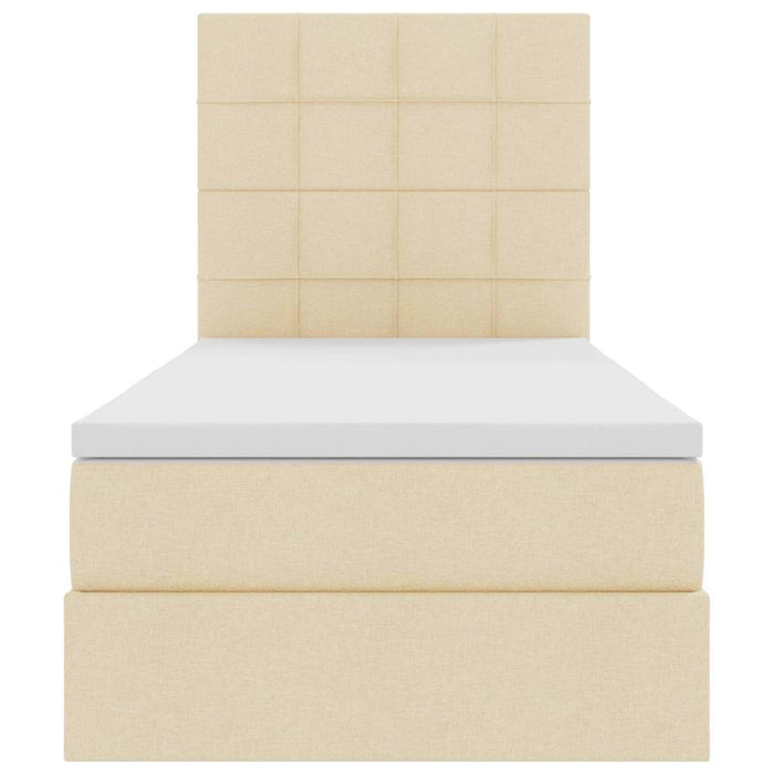 Pat cu saltea și LED cu saltea Creme 100 x 200 cm Poliester - WALTI WALTI