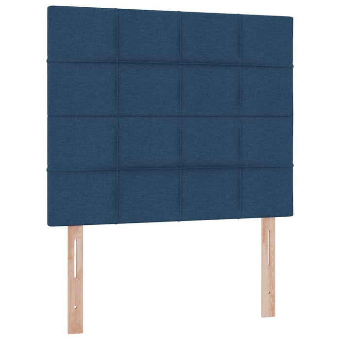 Pat cu lumini cu bandă LED albastru 120 x 200 cm țesătură - WALTI WALTI