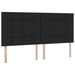 Pat cu lumini cu bandă LED Negru 200 x 200 cm țesătură - WALTI WALTI