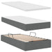 Pat cu saltea și LED cu saltea Gri închis 90 x 200 cm Poliester - WALTI WALTI
