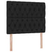 Pat cu saltea și LED cu saltea Negru 120 x 190 cm Poliester - WALTI WALTI