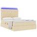 Pat cu saltea și LED cu saltea Creme 140 x 190 cm Poliester - WALTI WALTI