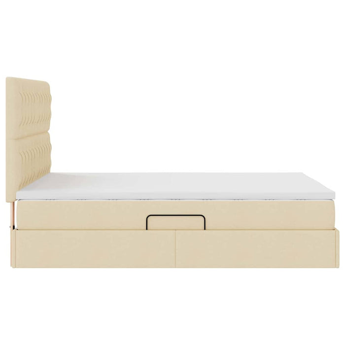 Pat cu saltea și LED cu saltea Creme 140 x 190 cm Poliester - WALTI WALTI