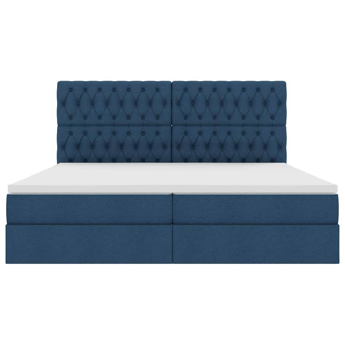 Pat cu saltea și LED cu saltea albastru 200 x 200 cm Poliester - WALTI WALTI