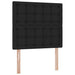 Pat cu saltea și LED cu saltea Negru 90 x 190 cm Poliester - WALTI WALTI