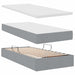 Pat cu saltea și LED cu led Gri deschis 90 x 200 cm Poliester - WALTI WALTI