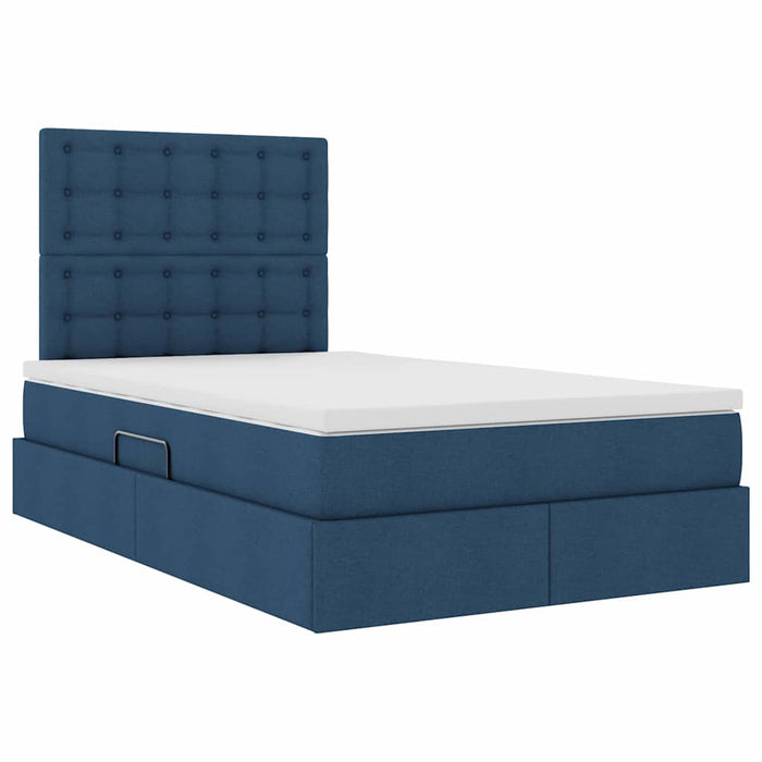 Pat cu saltea și LED cu saltea albastru 120 x 190 cm Poliester - WALTI WALTI