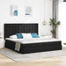 Pat cu lumini cu bandă LED Negru 200 x 200 cm țesătură - WALTI WALTI