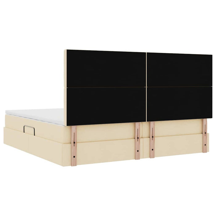 Pat cu saltea și LED cu saltea Creme 200 x 200 cm Poliester - WALTI WALTI