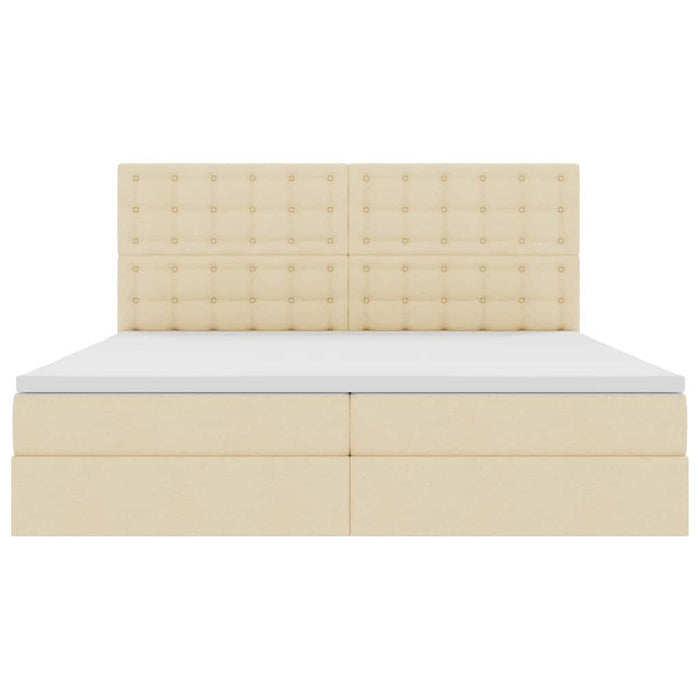 Pat cu saltea și LED cu saltea Creme 200 x 200 cm Poliester - WALTI WALTI