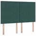 Pat cu lumini cu bandă LED Verde închis 140 x 190 cm Catifea - WALTI WALTI