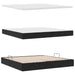 Pat cu lumini cu bandă LED Negru 200 x 200 cm Catifea - WALTI WALTI