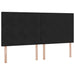 Pat cu lumini cu bandă LED Negru 200 x 200 cm Catifea - WALTI WALTI