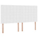 Pat cu saltea și LED Alb pur 180 x 200 cm Piele artificială - WALTI WALTI