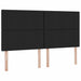 Pat cu lumini cu bandă LED Negru 180 x 200 cm țesătură - WALTI WALTI