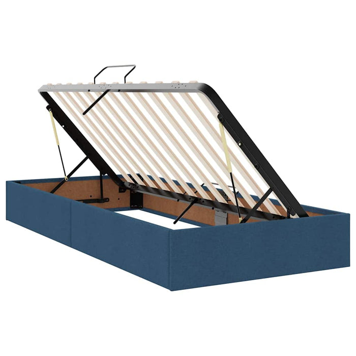 Pat cu lumini cu bandă LED albastru 200 x 200 cm țesătură - WALTI WALTI