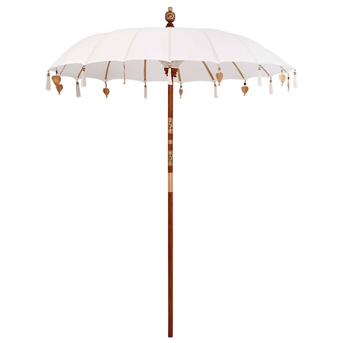 Umbrela balineză cu bază Crem 185 x 185 x 260 cm WALTI