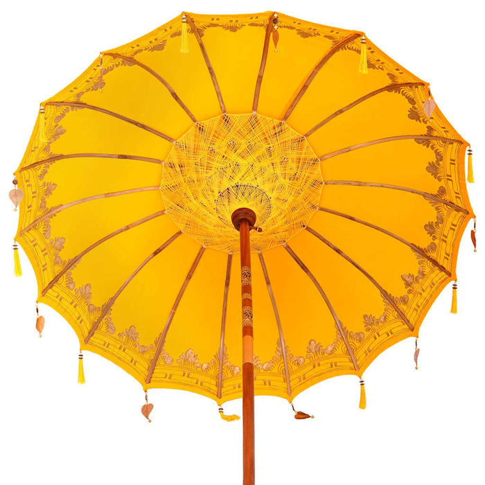 Umbrela balineză cu bază Galben 185 x 185 x 260 cm WALTI