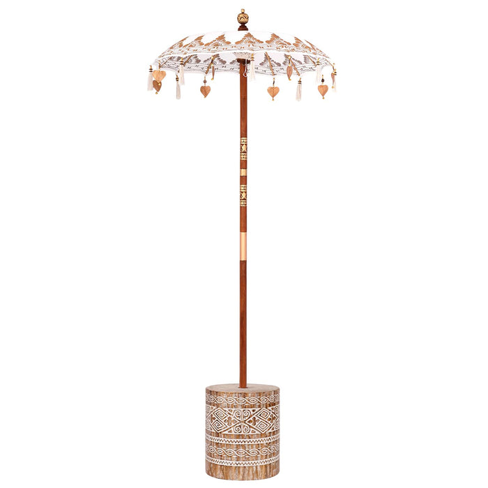 Umbrela balineză cu bază Crem 95 x 95 x 260 cm WALTI