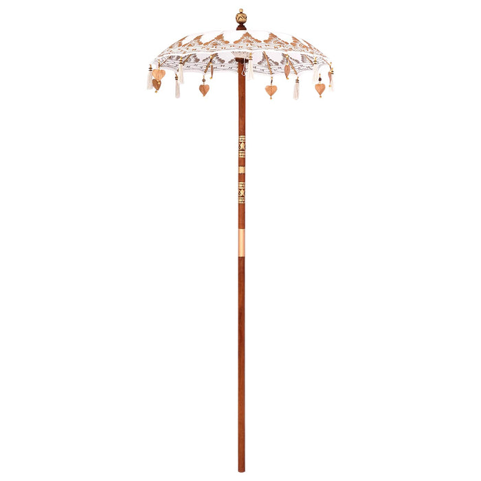 Umbrela balineză cu bază Crem 95 x 95 x 260 cm WALTI