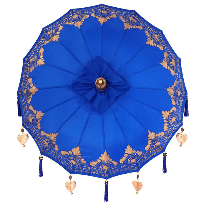 Umbrela balineză cu bază albastru 95 x 95 x 260 cm WALTI
