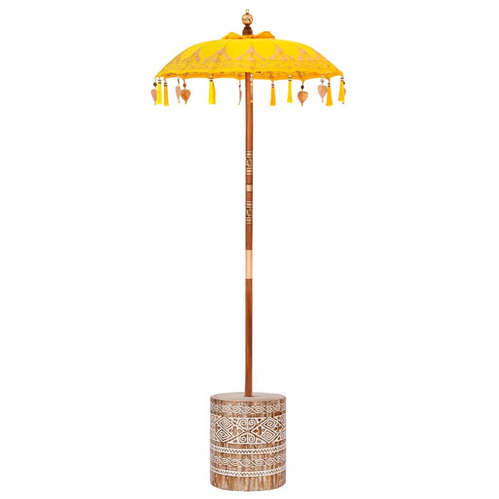 Umbrela balineză cu bază Galben 95 x 95 x 260 cm WALTI