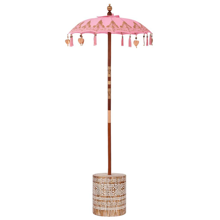 Umbrela balineză cu bază Roz 95 x 95 x 260 cm WALTI