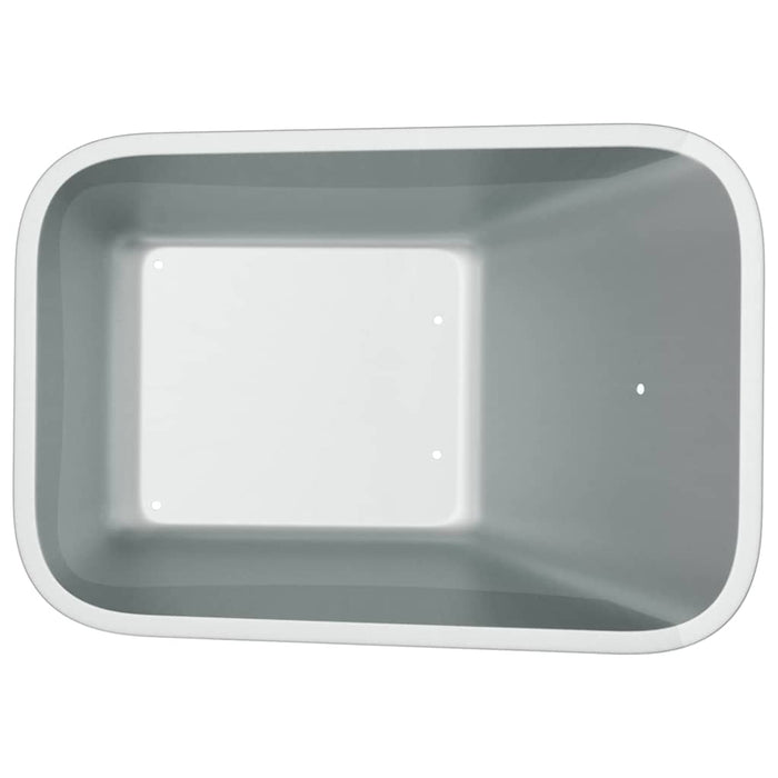 Înlocuire tavă pentru roabă Argintiu 88 x 60 x 32 cm Oțel WALTI