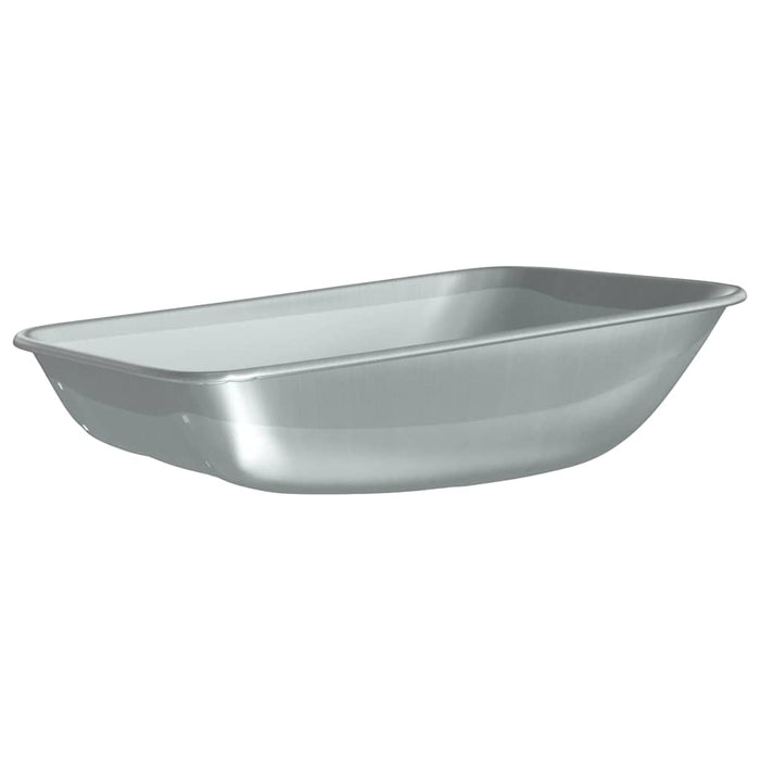 Înlocuire tavă pentru roabă Argintiu 80 x 60 x 25 cm Oțel WALTI