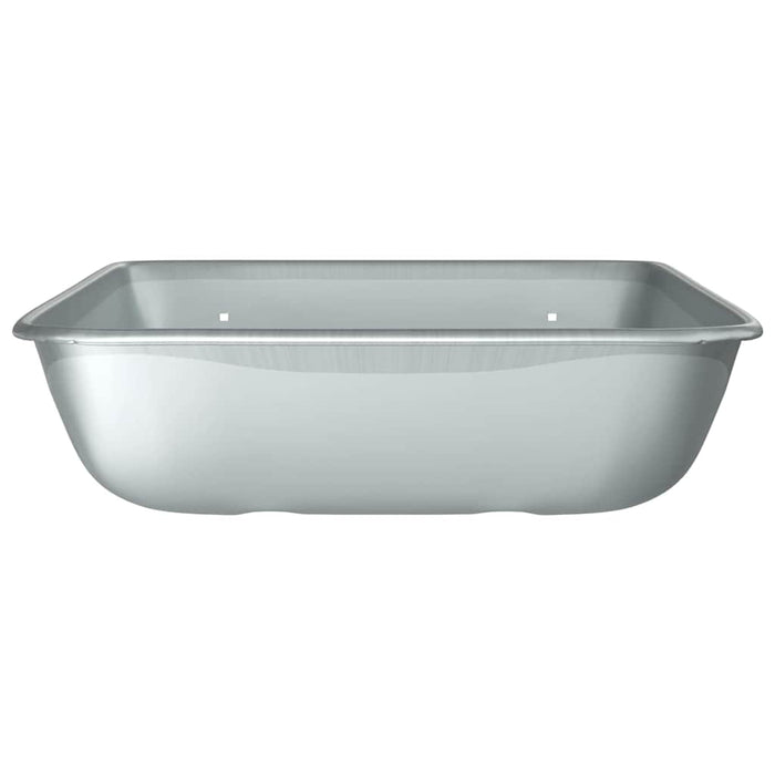 Înlocuire tavă pentru roabă Argintiu 80 x 60 x 25 cm Oțel WALTI