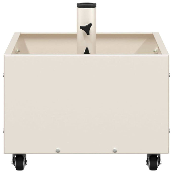 Bază de Parasol cu Ghiveci Alb 45 x 45 x 45 cm Oțel - WALTI WALTI
